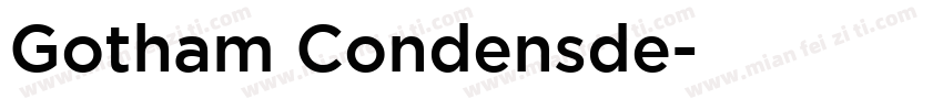 Gotham Condensde字体转换
